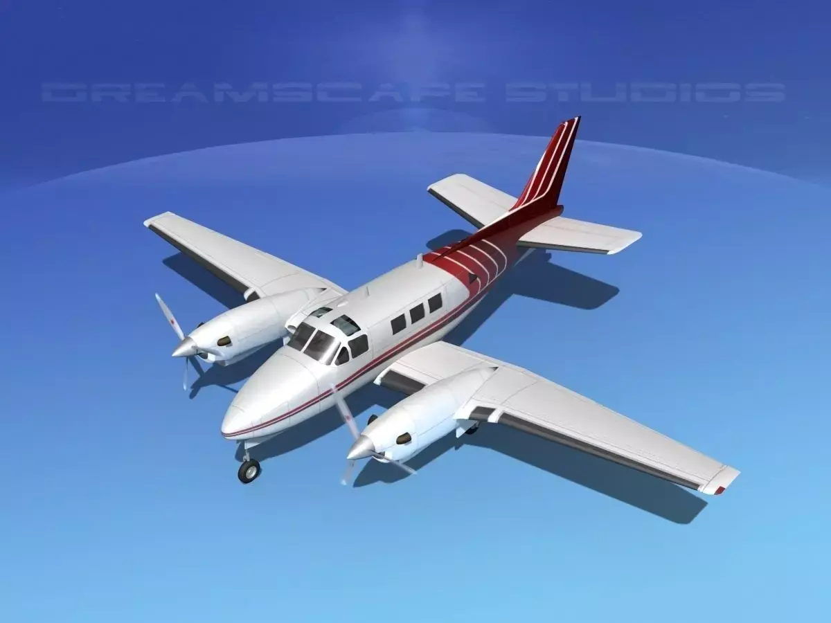 Beechcraft King Air C90 V06 3D model