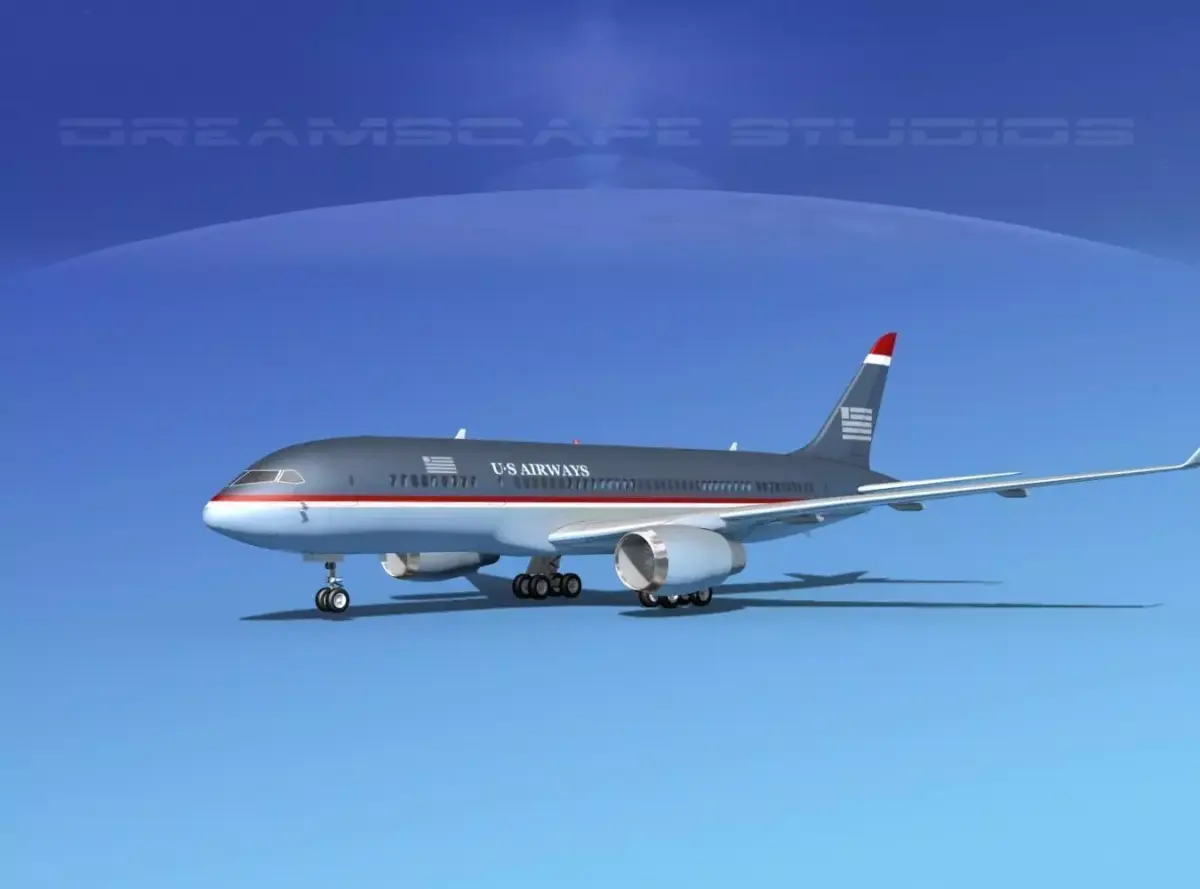 Boeing 787-8 US Airways 3D model