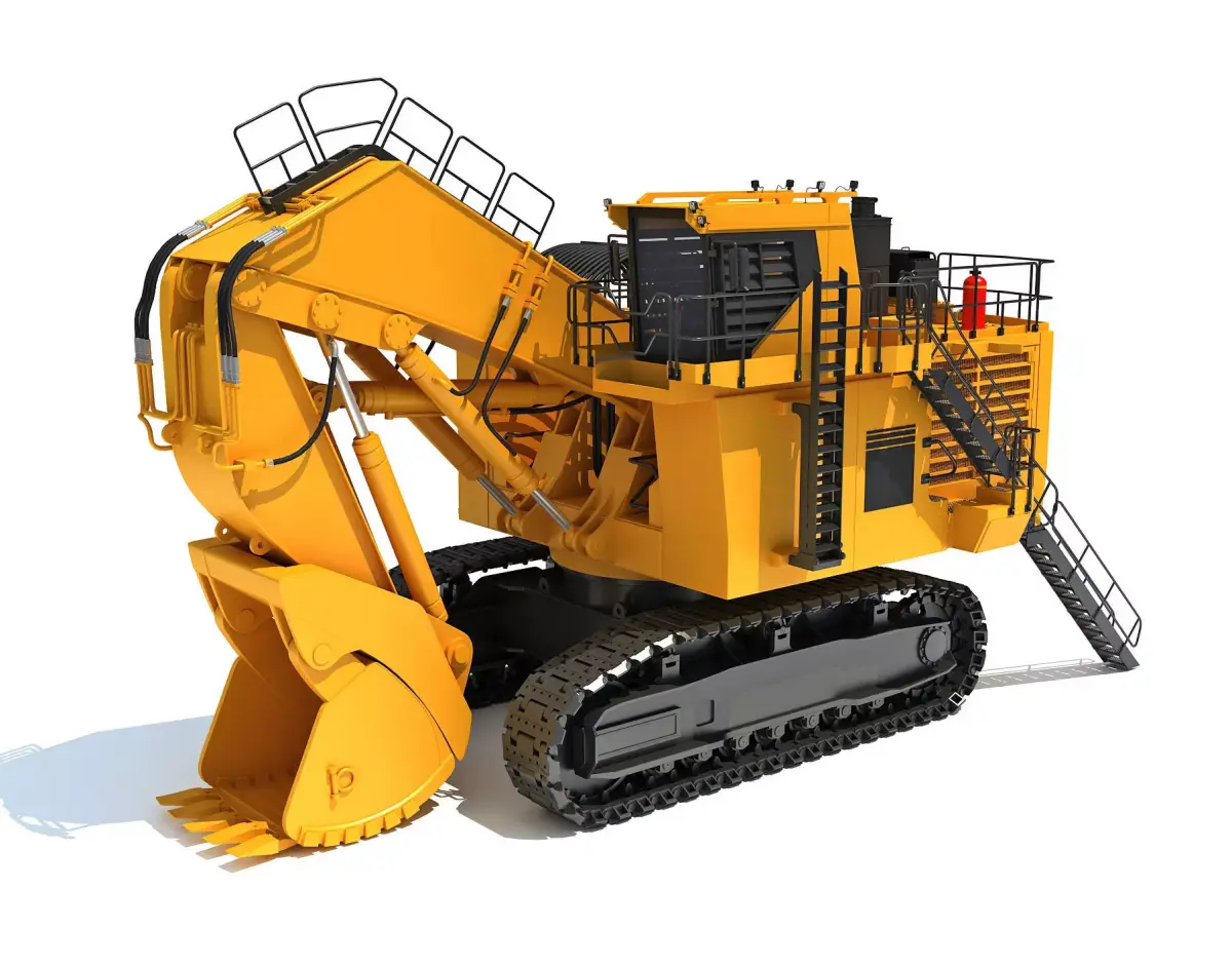 Tracked Mining Excavator 3D model purchase