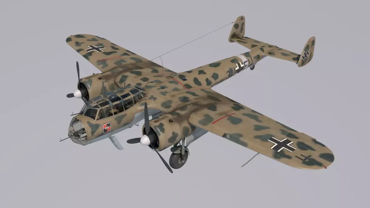 Dornier Do-17Z Trop 3D model