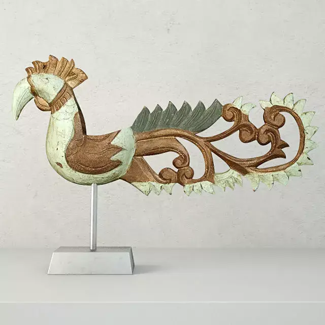 Antique Bird on Stand by Jeffan 2 3D model