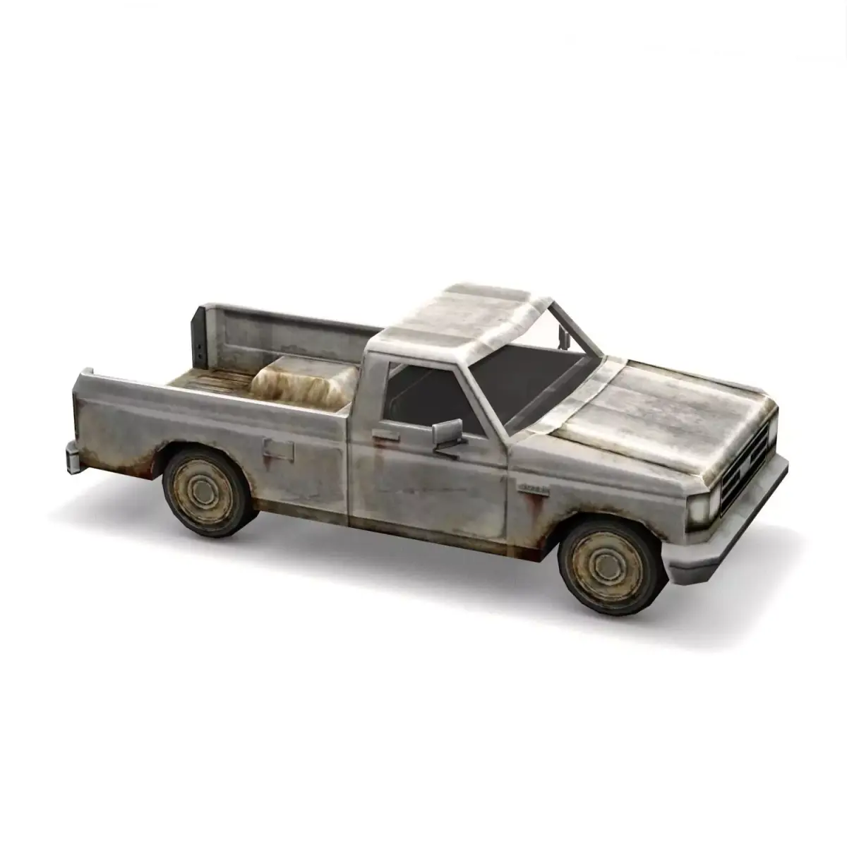 Low Poly Pickup Track - Game Ready Vehicle  Low-poly 3D model