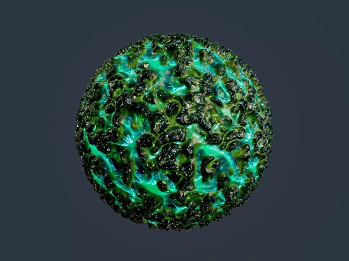 Sci-fi Alien Creature Environment Seamless PBR Texture 20 Texture