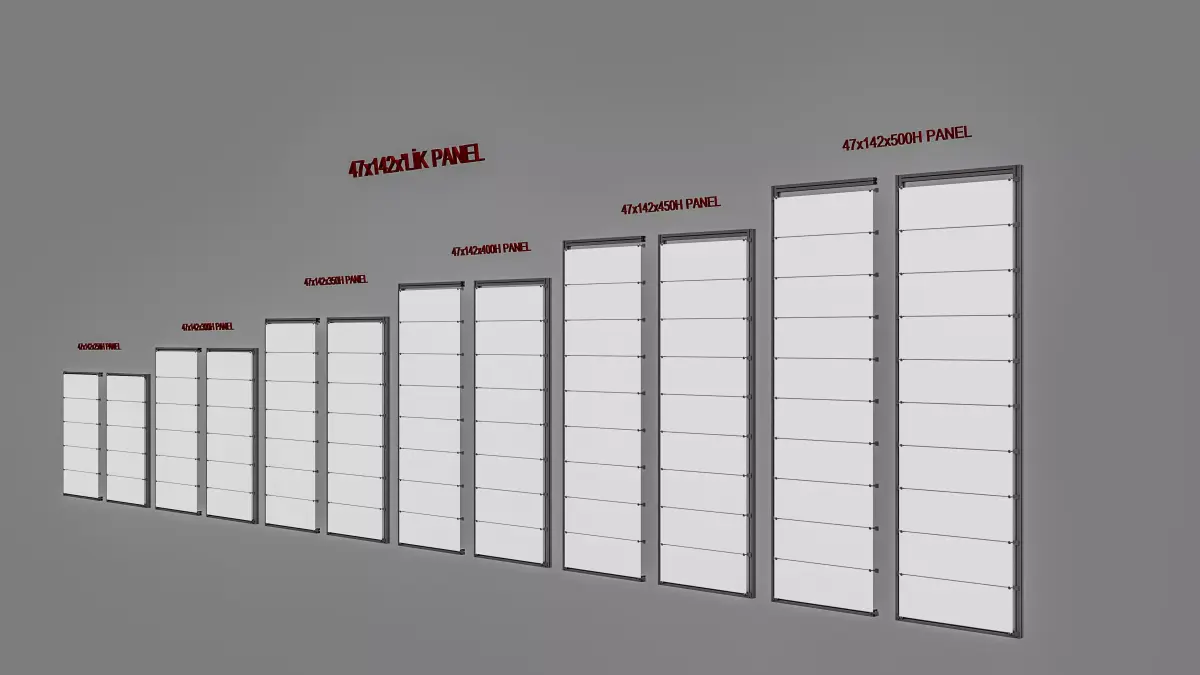 Maxima System Panels Exhibition Stand 3D Model Corona12 Low-poly 3D model
