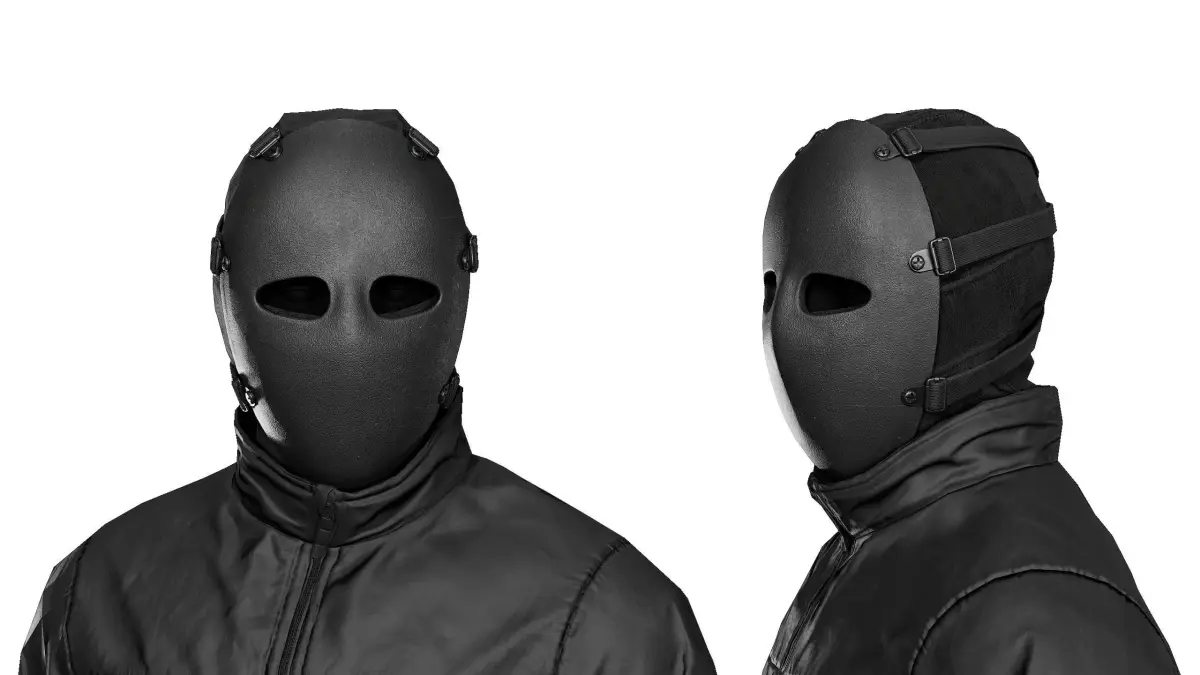 Bulletproof Mask Low-poly 3D model