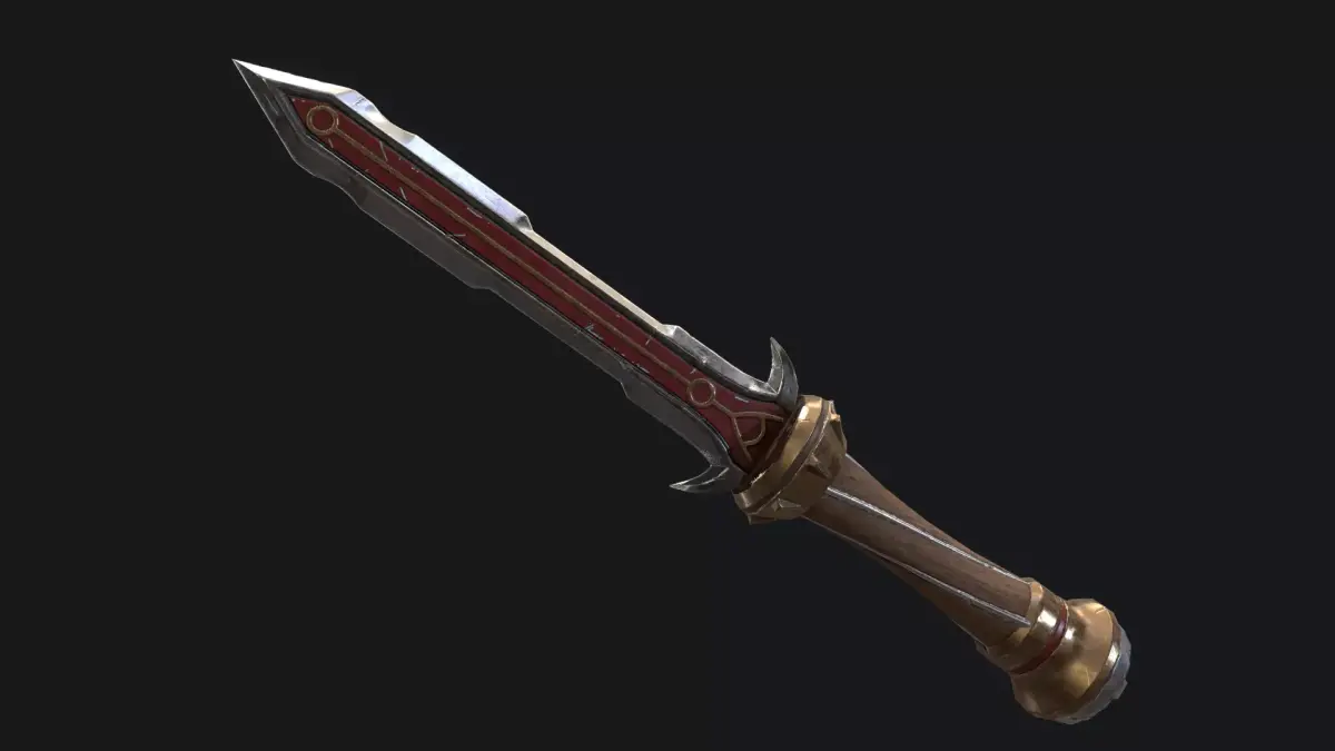 Fantasy Stylish- Dagger of Rave Low-poly 3D model