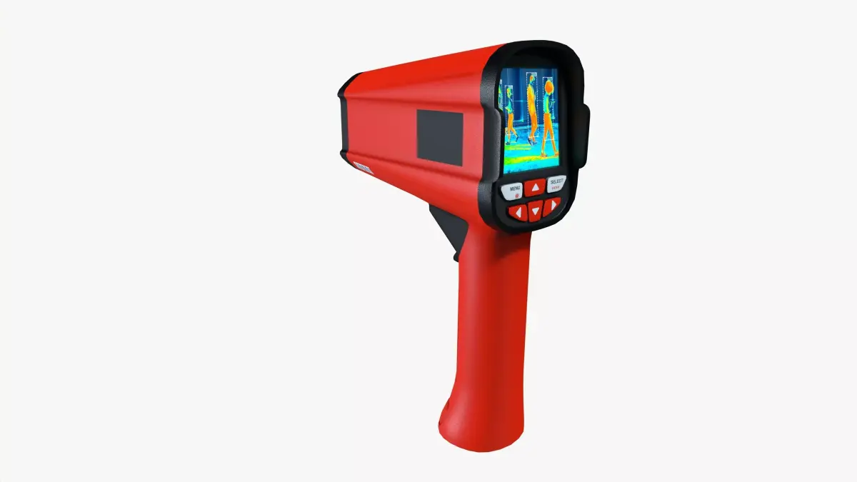 Thermovision device Low-poly 3D model