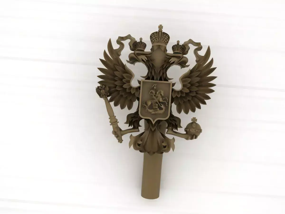 Gerb Russia 4 Russian Coat of arms 3D print model