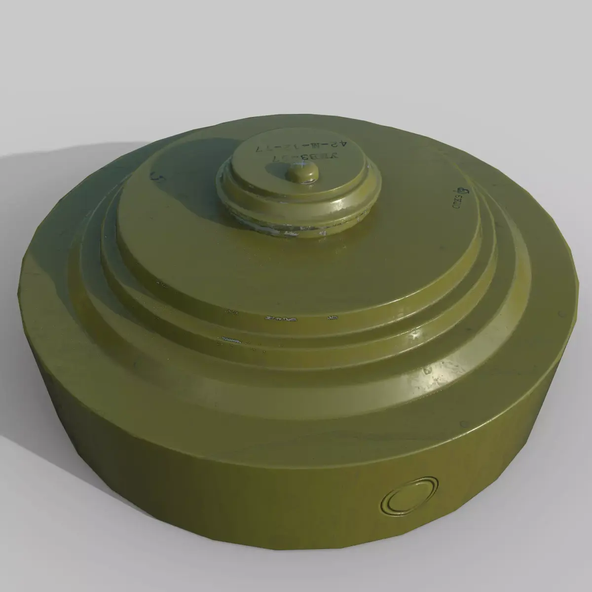Mine TM-57 Low-poly 3D model