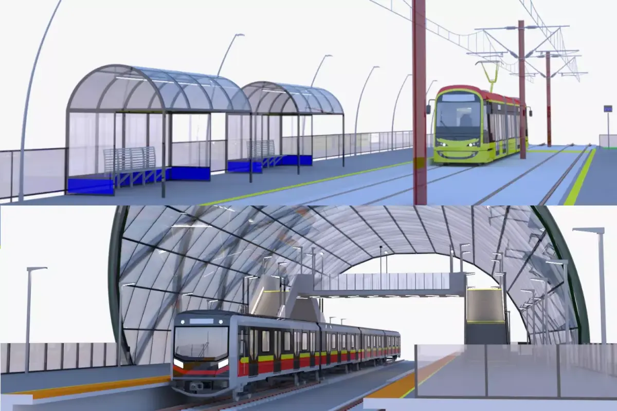 Warsaw tram and metro stations III 3D Model Pack