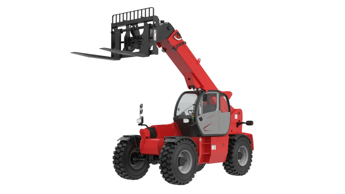 Telescopic Handler Forklift Raised 3D model