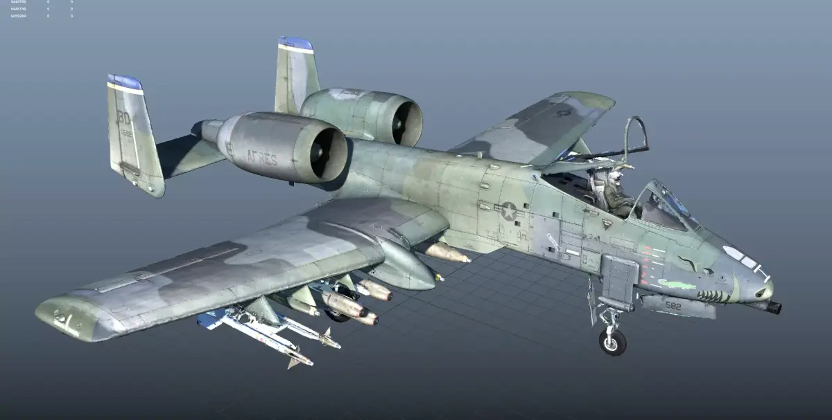 A-10 Thunderbolt High Quality 3d scan 3D model