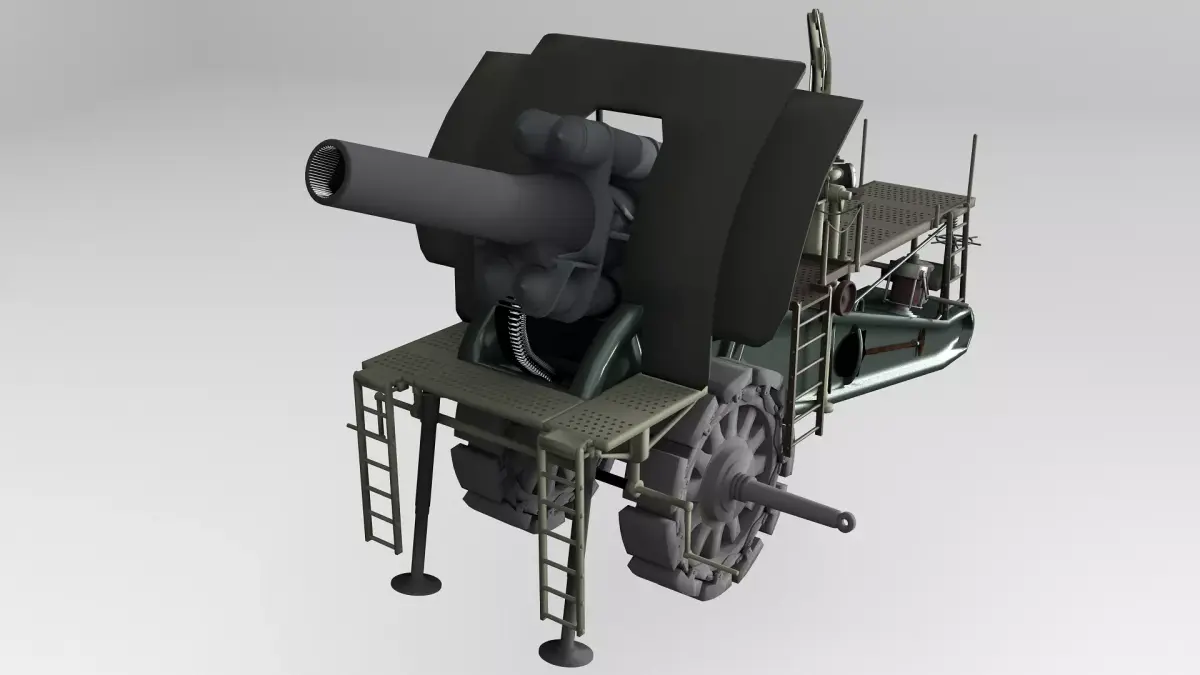 Big Bertha Mortar 3D model