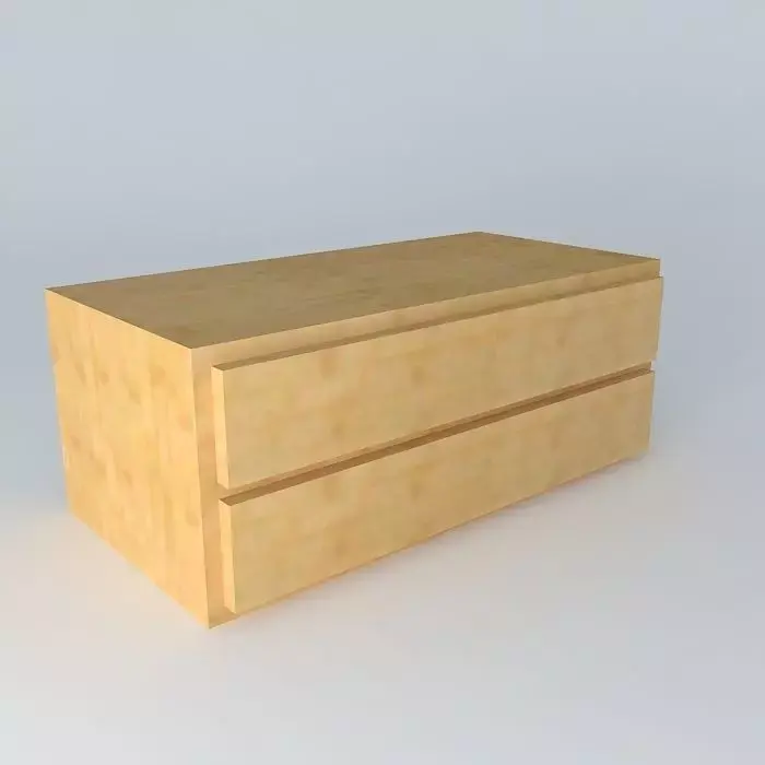 Chest of drawers DOORS HKOM2S 5 12 BRW Milano Oak 3D model