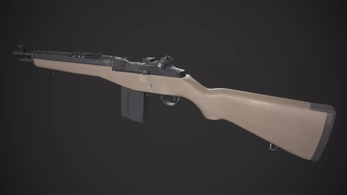 Springfield Armory M1A Low-poly 3D model