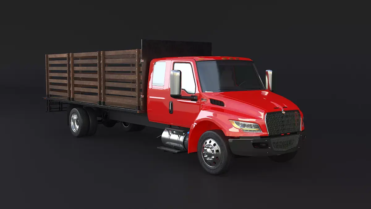 International MV 2023 Extended Cab Flatbed 3D model