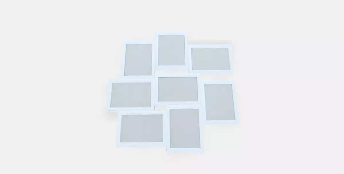 VAXBO Collage frame for 8 photos Low-poly 3D model