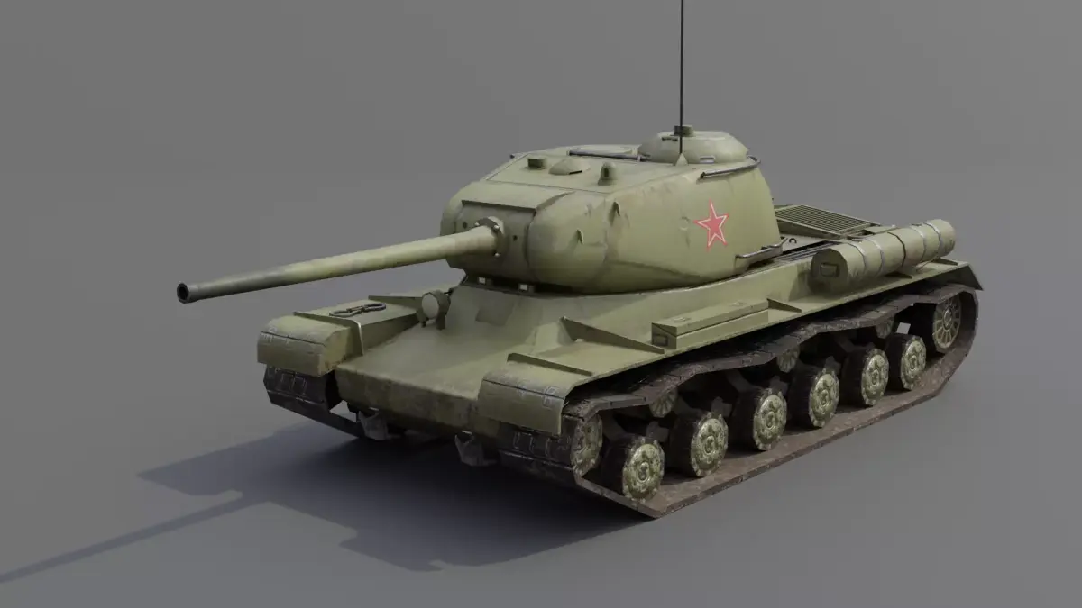 IS-1 Heavy Tank Low-poly 3D model