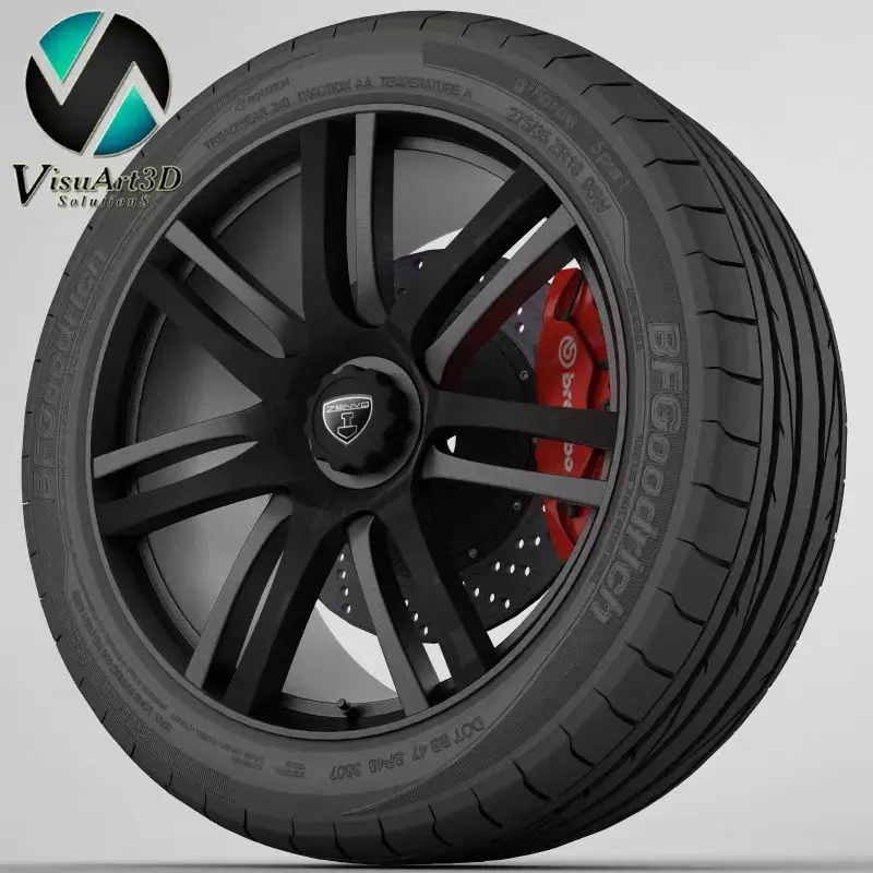 Wheel Zenvo ST1 3D model