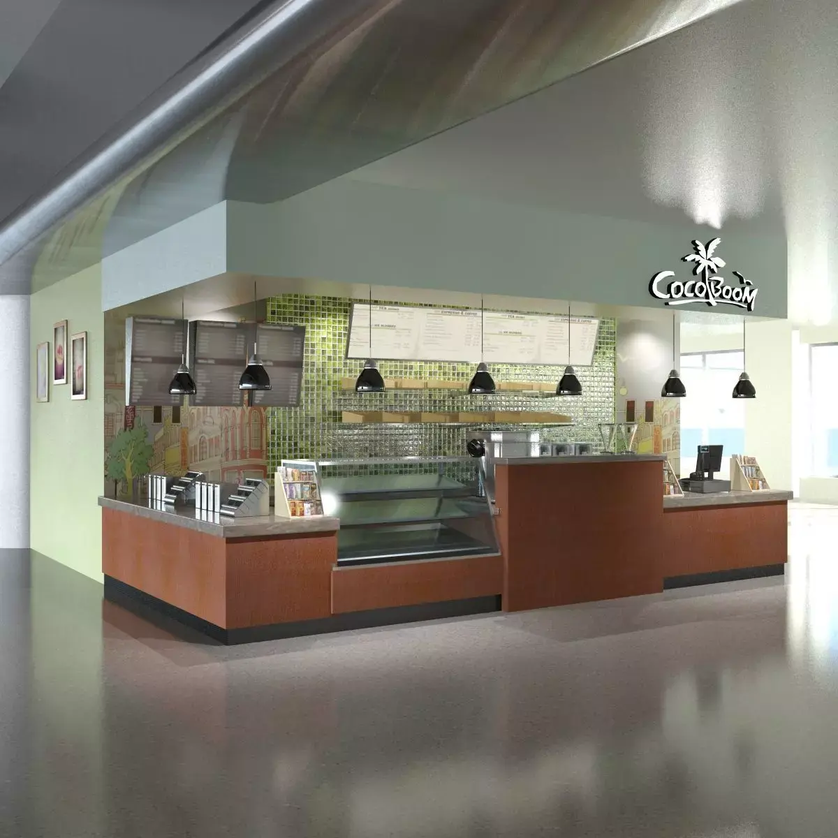 Coffee Kiosk 3D model buy
