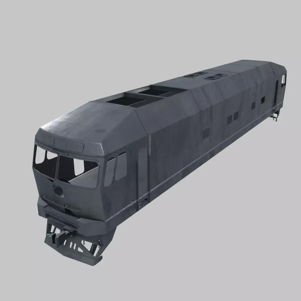 Train body Low-poly 3D model