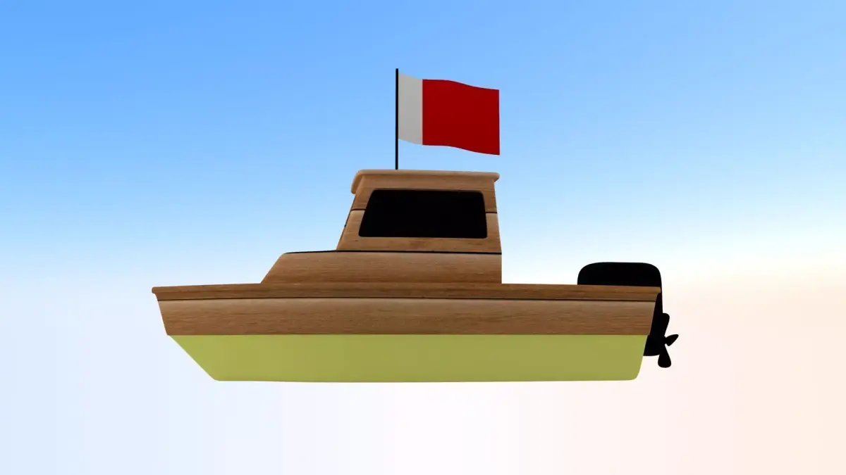 Ajman Fishing Boat 3D model