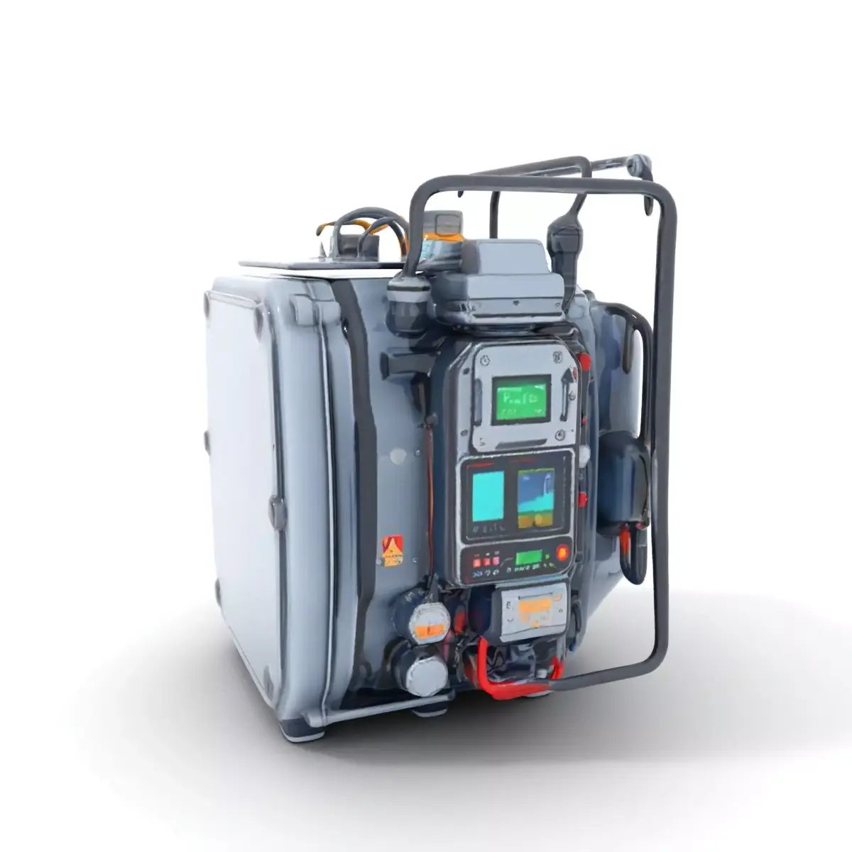 Advanced Industrial Control Unit model pack Low-poly 3D model