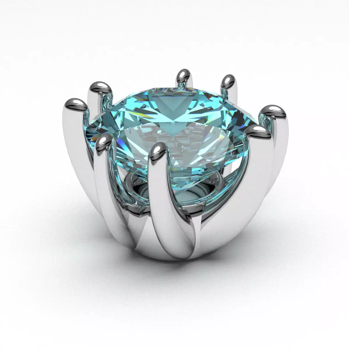 A package of ring heads engagement anniversary prong printable 3D print model