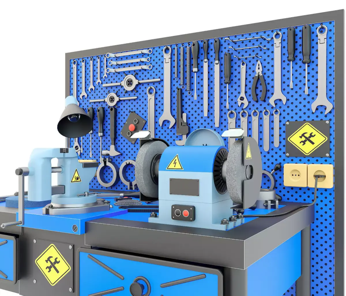 Workbench and garage tools 31 Items - Collection 4 3D model