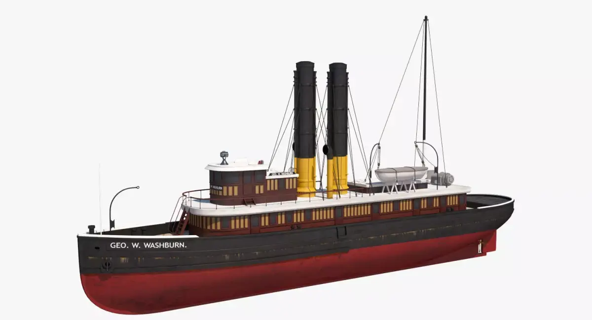 George Washburn Tugboat 3D model