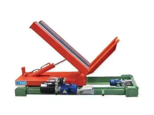 Hydraulic Cylinder Operated Tilting Platform with Belt Conveyor 3D model