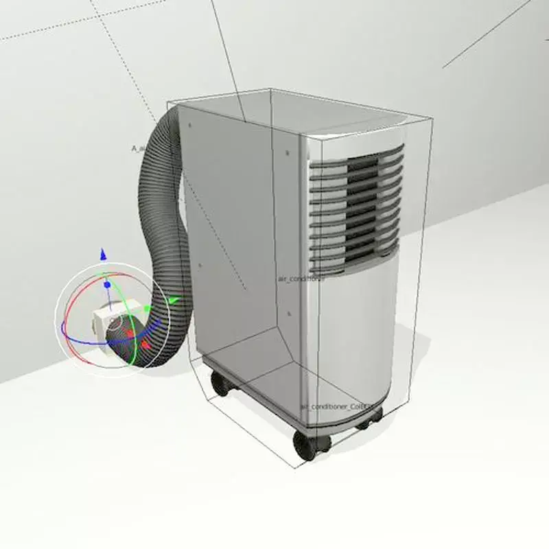 Air Conditioner Rigged Low-poly 3D model