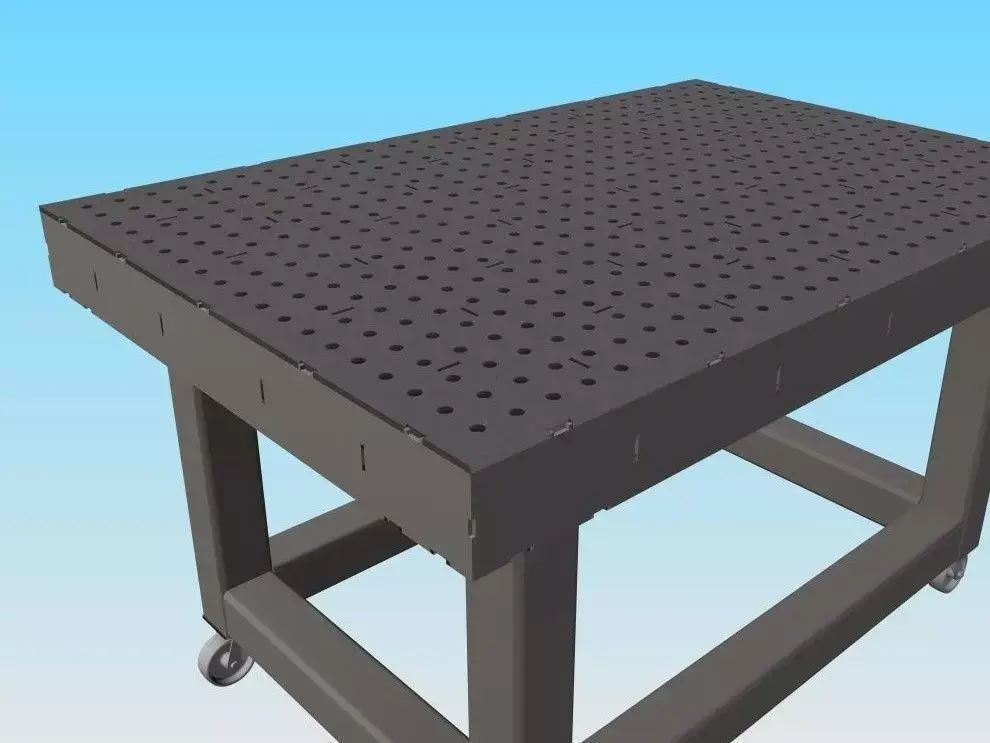 DIY - High Precision Welding Table - Yes you can build it 3D model
