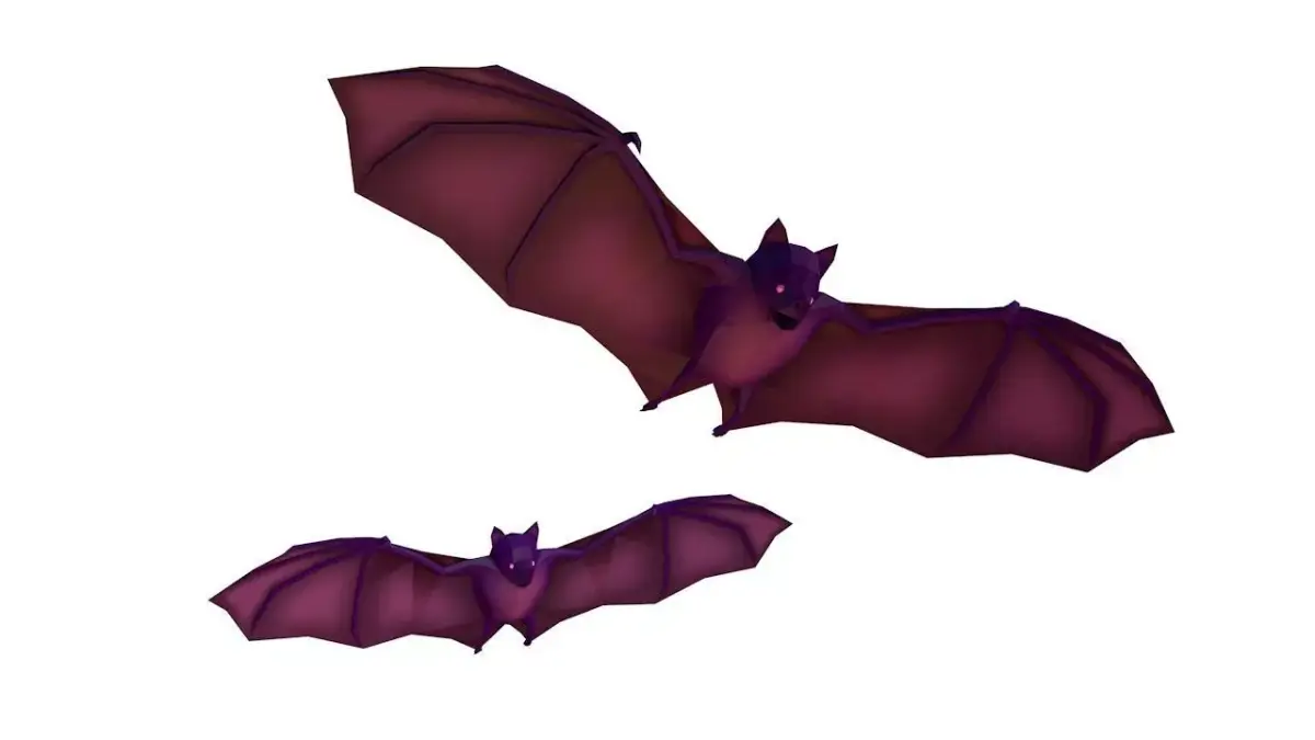 Cartoon Lowpoly Bat Illustration Low-poly 3D model