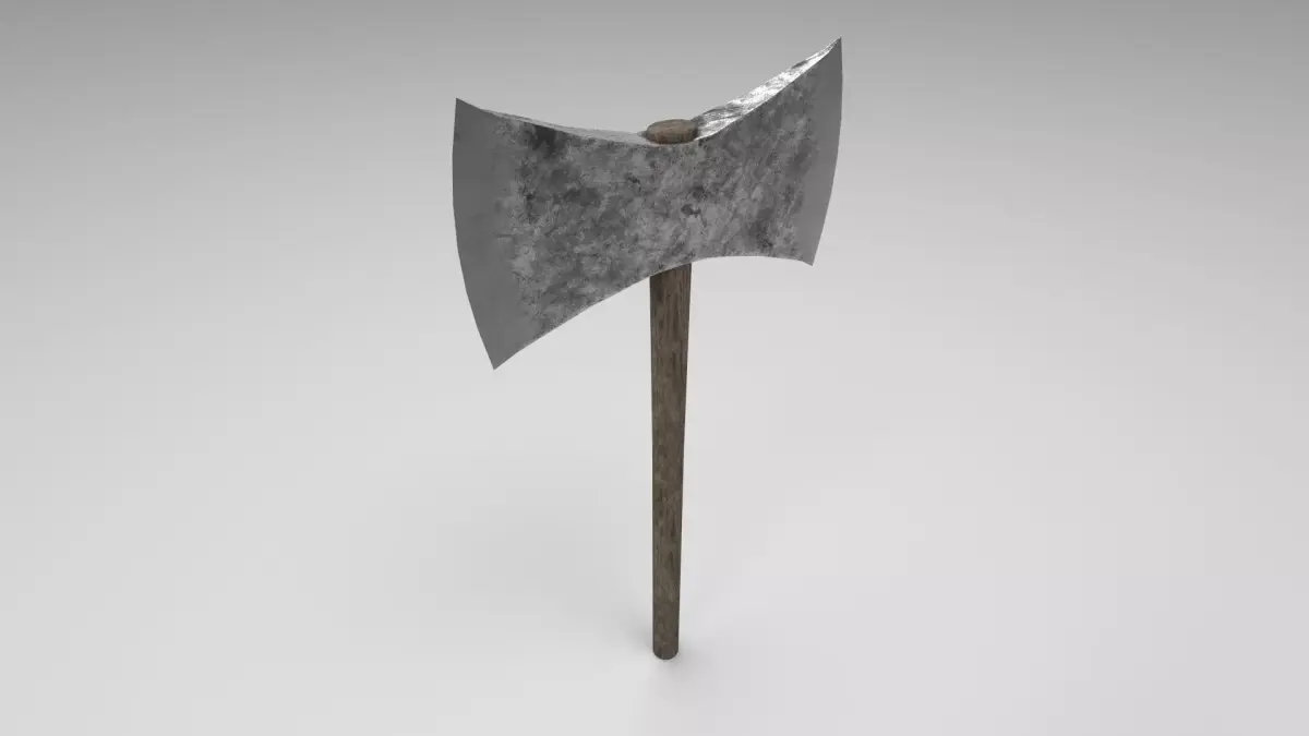 Medieval battle axe 1 Free low-poly 3D model