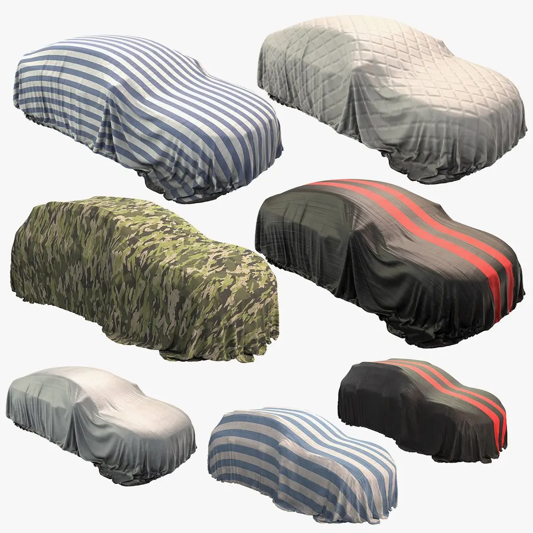 Car Cover Sedan &amp;amp; SUV Bundle 3D model