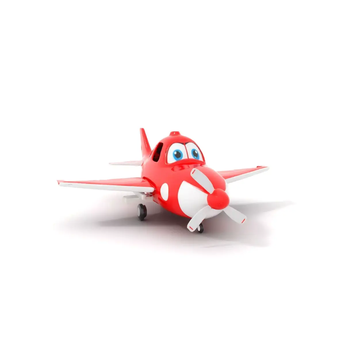 Red Toy Airplane model pack Low-poly 3D model