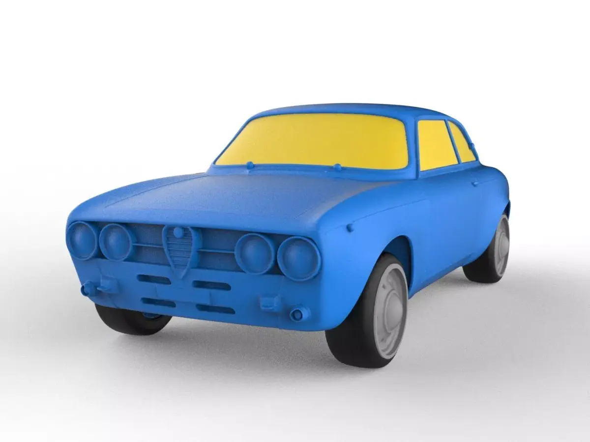 Alfa Romeo 1969 Classic Car 3D print model