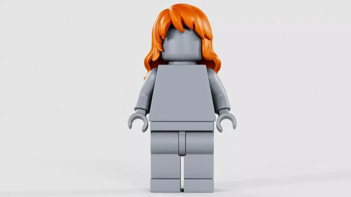 Minifigure Long Wavy Hair Nami  3D model