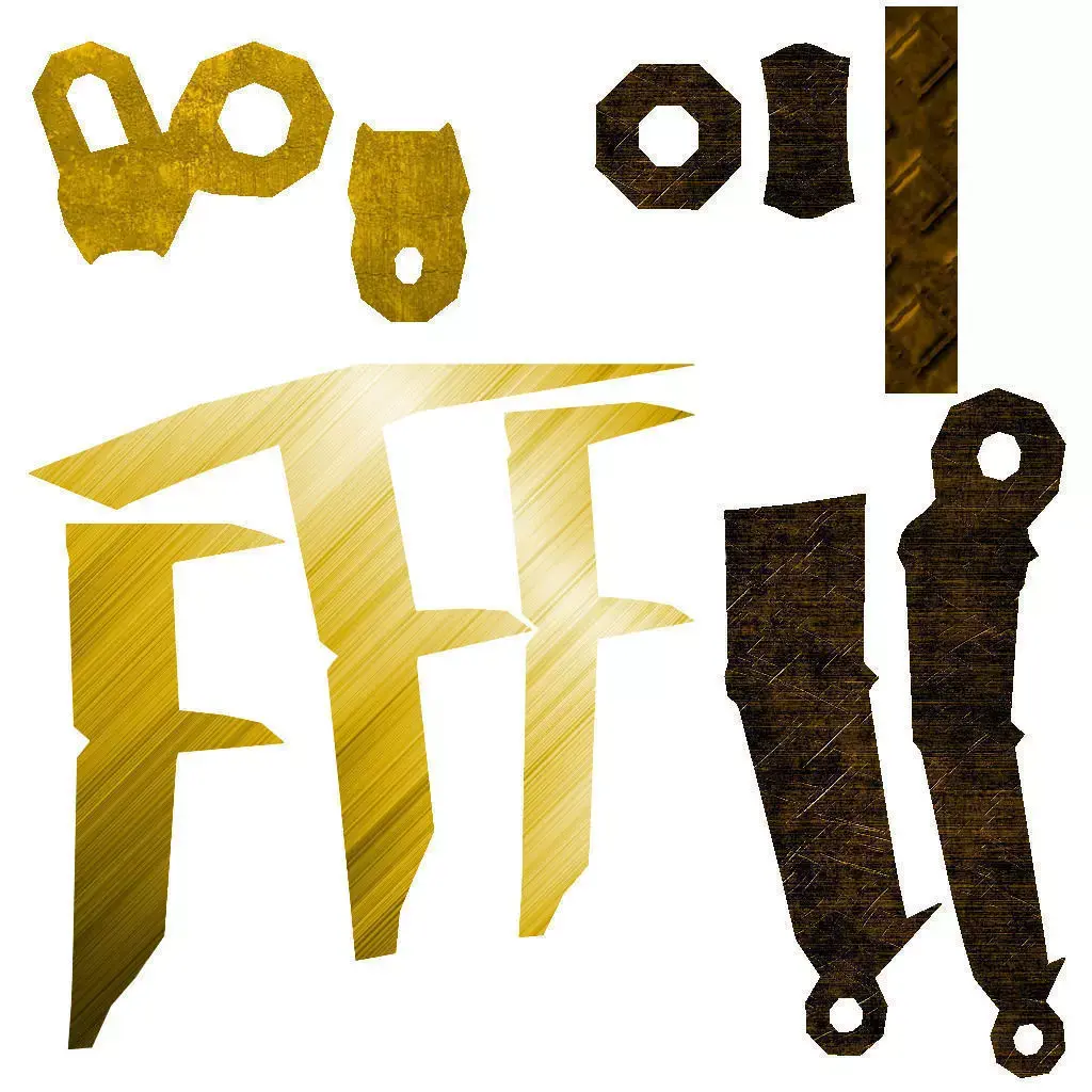 Snake Fang Whip Low-poly 3D model
