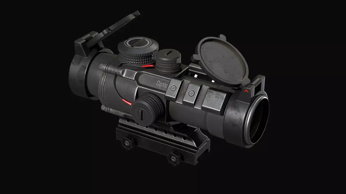 Scope 4X  Vortex Spitfire  Low-poly 3D model