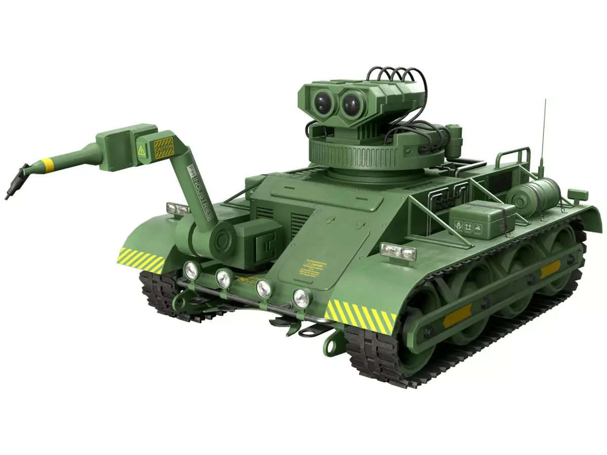 Robot Concept-3-Forest-Clean Low-poly 3D model