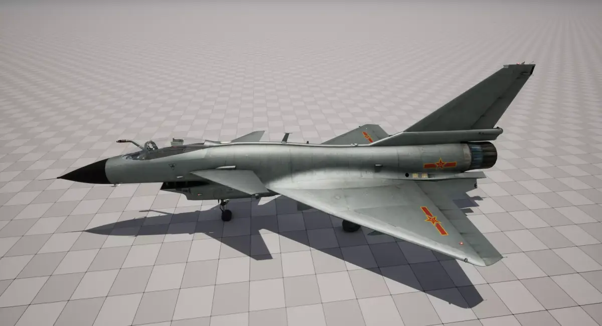 Rigged Chengdu J-10 Fighter 3D model