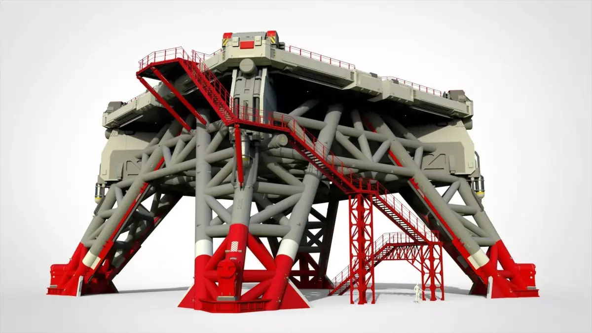 Sci fi platform 3 3D model