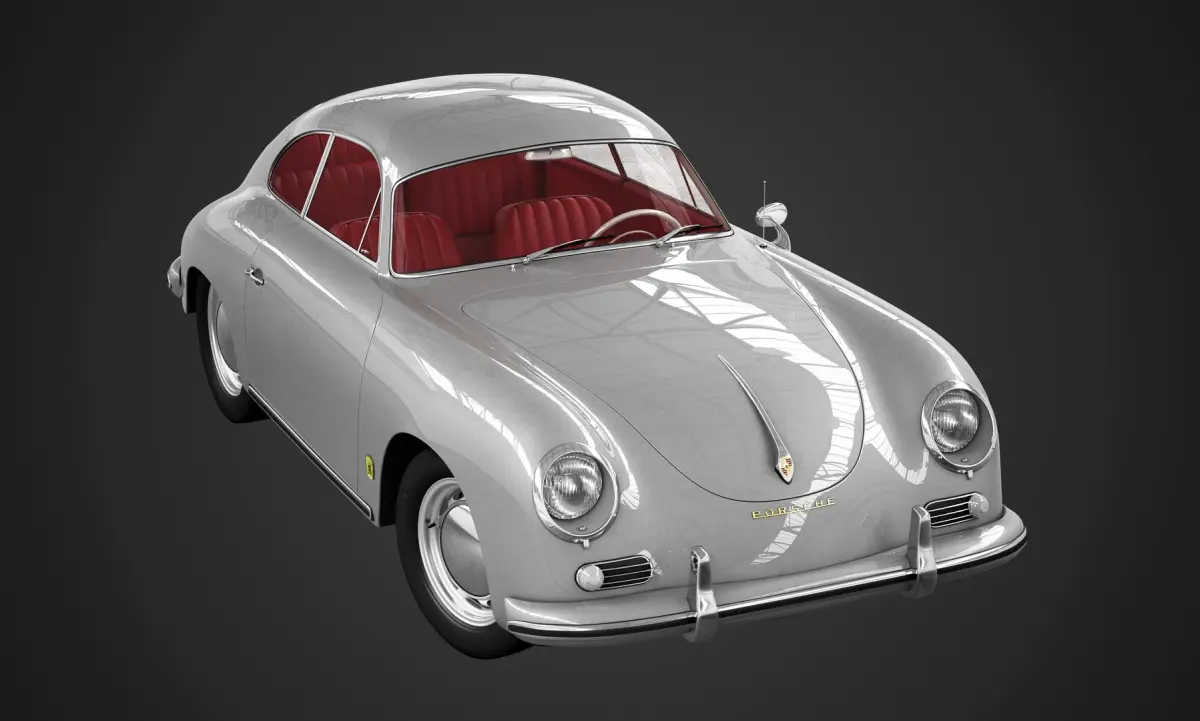 Porsche 356A 1600 Coupe - Engine 3D model