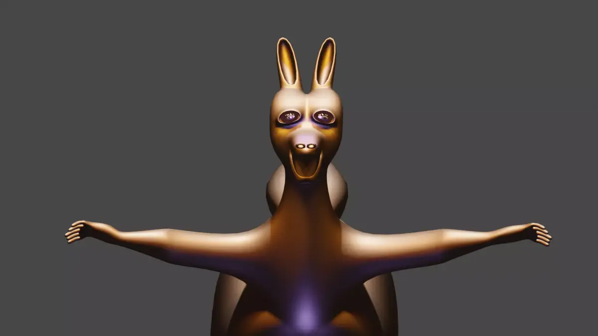 Squirrel cartoon Free low-poly 3D model