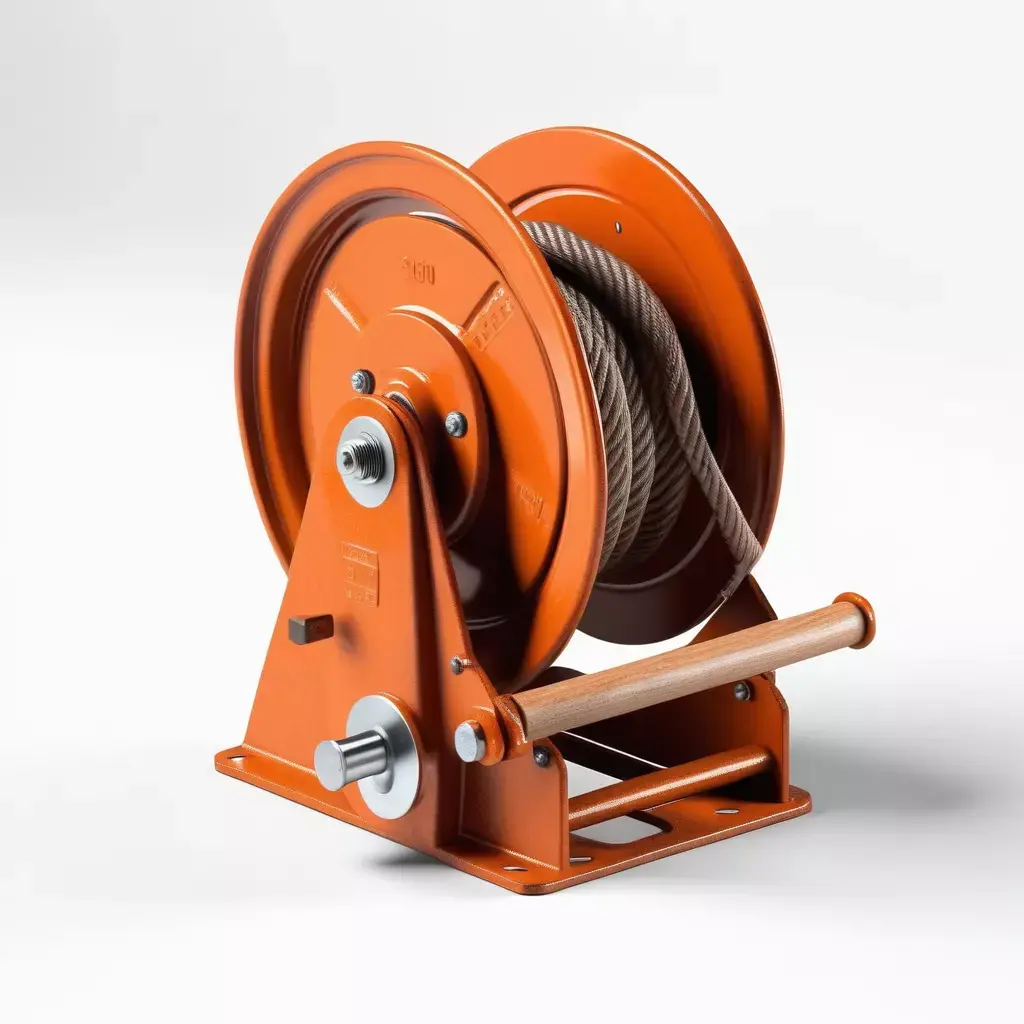 Industrial Manual Cable Winch 3D 3D model