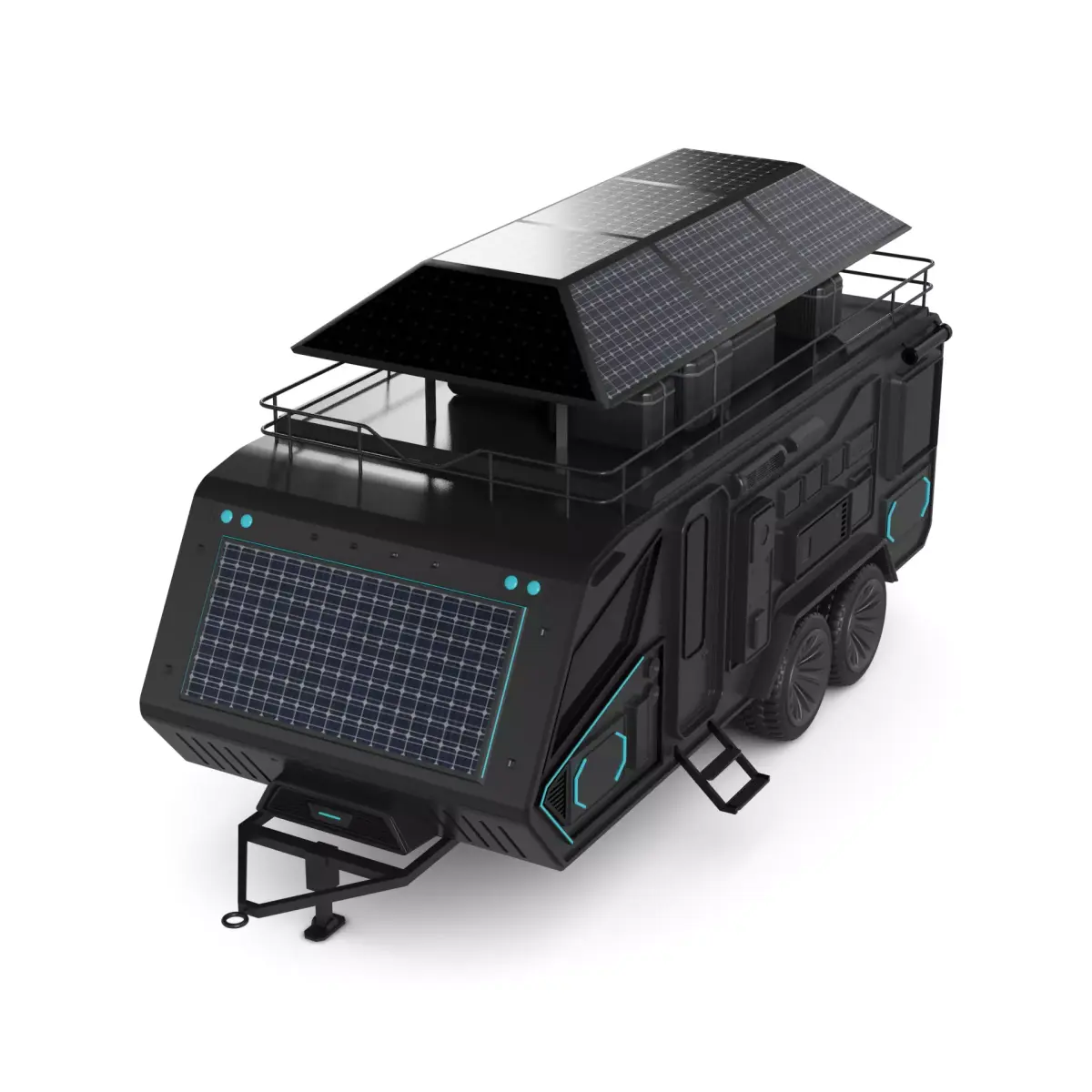 Off road Camping Trailer 3D model by 3DAssetsKit