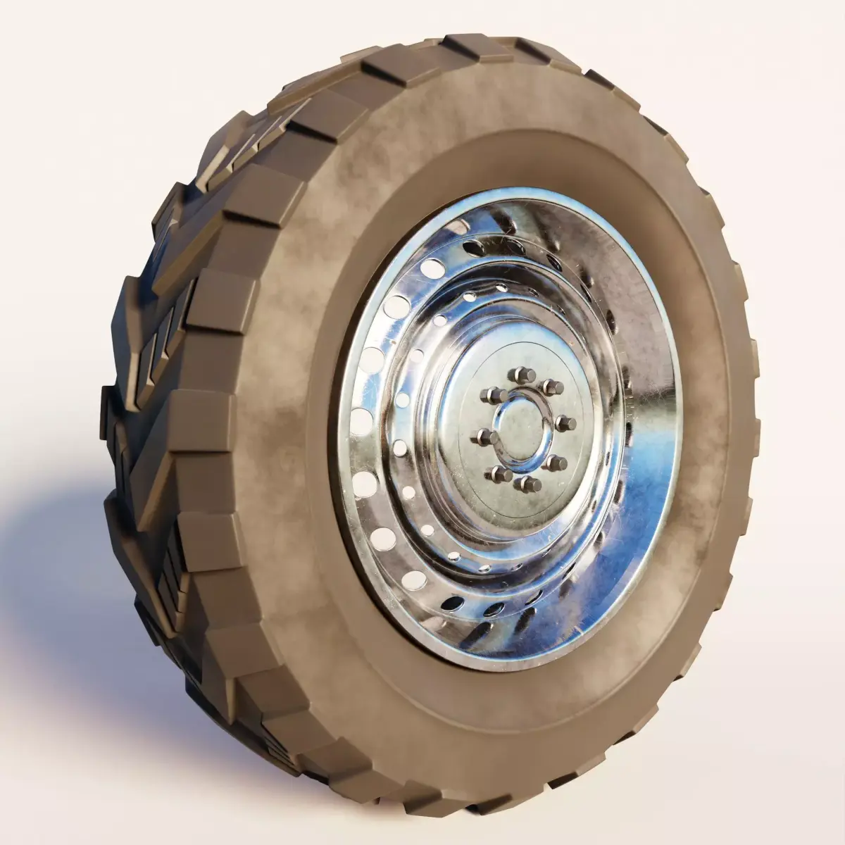 Off Road Vehicle Wheel Free 3D model