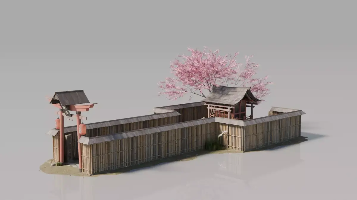 Traditional Japanese House 24 3D model